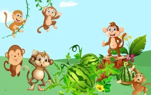 故事小猴子吃瓜,一场夏日的欢乐冒险